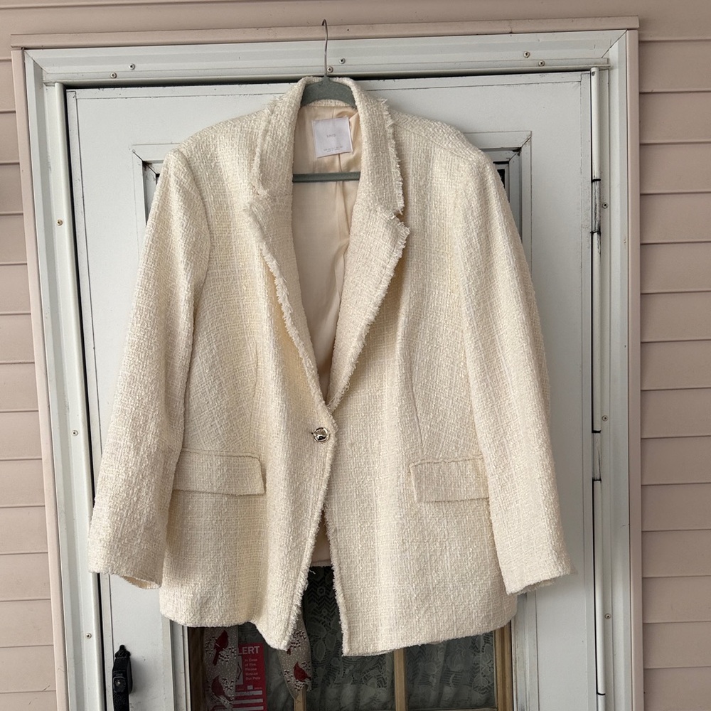 Mango Tweed Blazer size 4xl